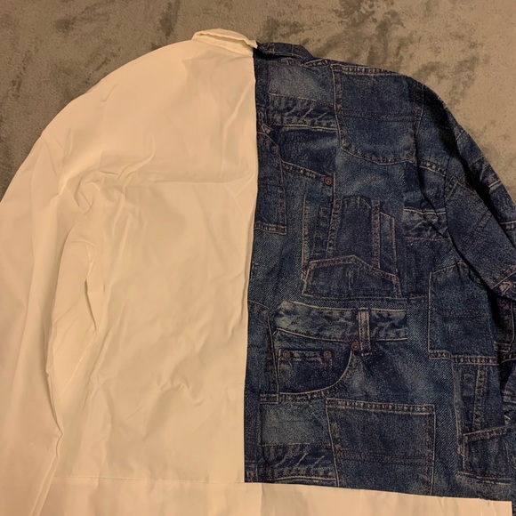 Jurllyshe Fashion Color Matching Lapel Button Plaid Printed Shirt Dress - Picture 7 of 7